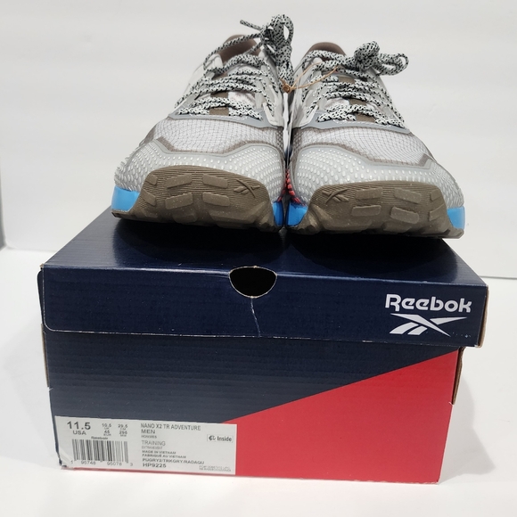 Size 11.5 - Reebok Nano X2 TR Adventure Grey Radiant Aqua - Picture 3 of 8